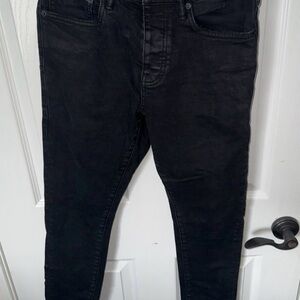Men's purple brand Black Jeans